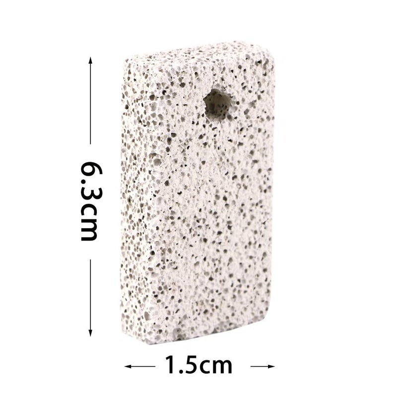 Newbested 20 Pcs Small Animal Pet Lava Bites Chews Toy Teeth Grinding Block Mineral Calcium Stone for Hamsters Parrot Chinchillas Rabbits - Image 2